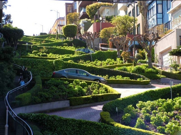 San Francisco. Coit Tower. Lombard street. SS Peter & Paul Church.