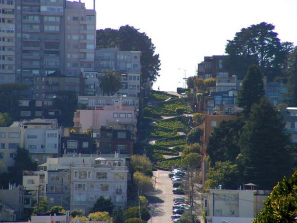 San Francisco. Coit Tower. Lombard street. SS Peter & Paul Church.