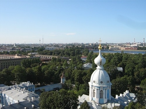 Петербург. Звонница Смольного собора.