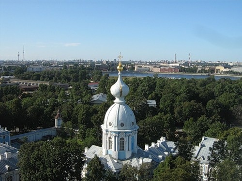 Петербург. Звонница Смольного собора.