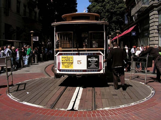 San Francisco. Cable car. City Hall.