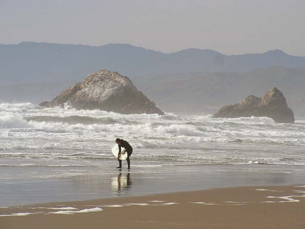 San Francisco. Pacific Ocean.