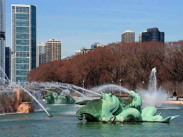 Chicago. Millennium park. Grant park.