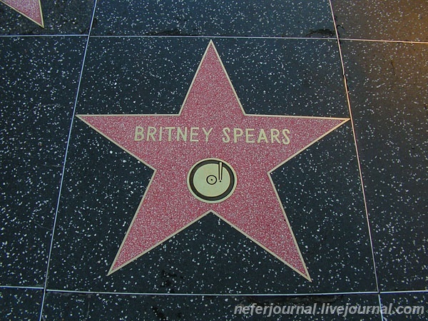 USA. Los Angeles. Hollywood Walk of Fame.