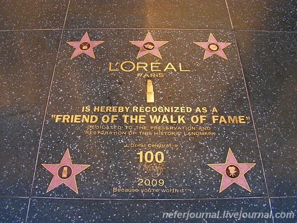 USA. Los Angeles. Hollywood Walk of Fame.