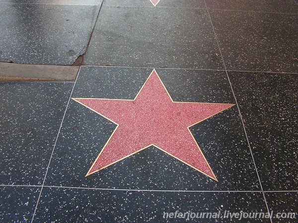 USA. Los Angeles. Hollywood Walk of Fame.