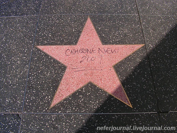 USA. Los Angeles. Hollywood Walk of Fame.