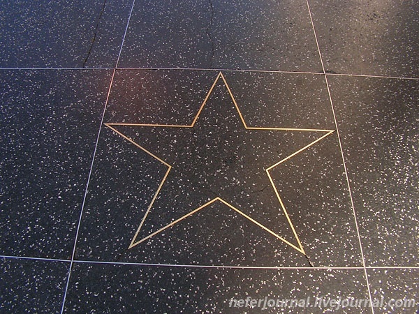 USA. Los Angeles. Hollywood Walk of Fame.