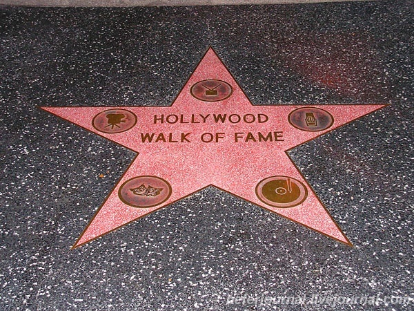 USA. Los Angeles. Hollywood Walk of Fame.