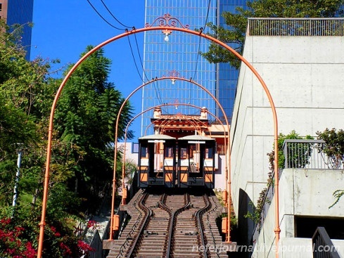 Los Angeles. Little Tokyo. Angels Flight.