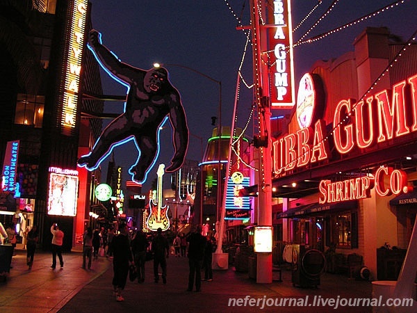 Los Angeles. Universal Studios Hollywood. Backdraft, Water World. Universal Citywalk.