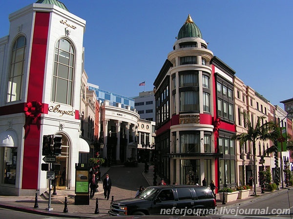 Los Angeles. Regent Beverly Wilshire Hotel. Rodeo Drive.