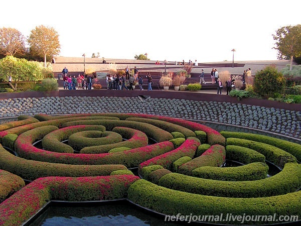 Los Angeles. Getty Center. Парк.