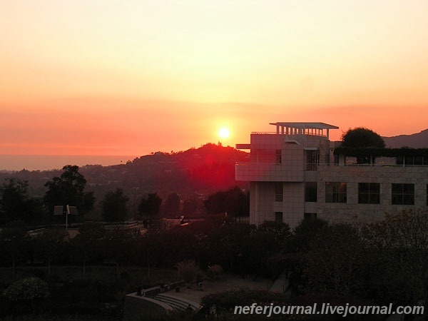 Los Angeles. Getty Museum. Внутри павильонов.