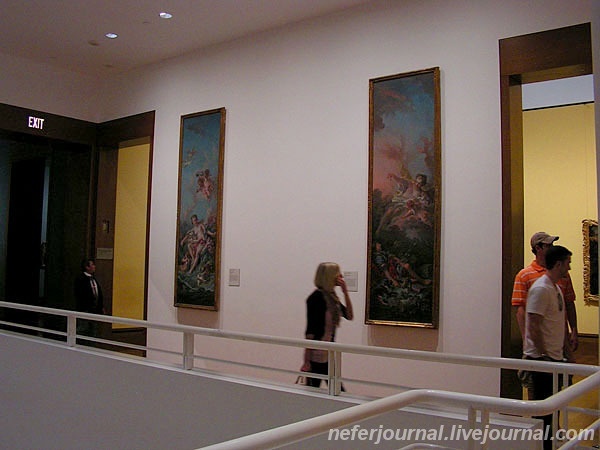 Los Angeles. Getty Museum. Внутри павильонов.