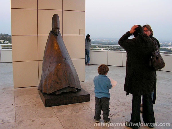 Los Angeles. Getty Museum. Внутри павильонов.