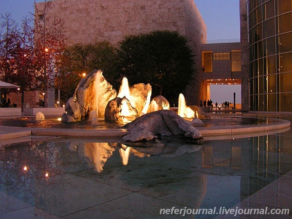 Los Angeles. Getty Museum. Внутри павильонов.